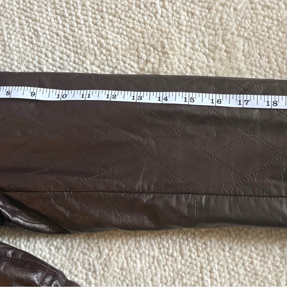 VOGUE VIRILE vintage Brown Leather Women's Jacket - Picture 13 of 14